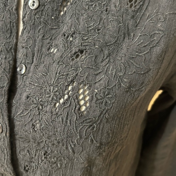 5/25$ Must Buy 5!! Free people crochet lace blouse shirt top - Picture 4 of 8